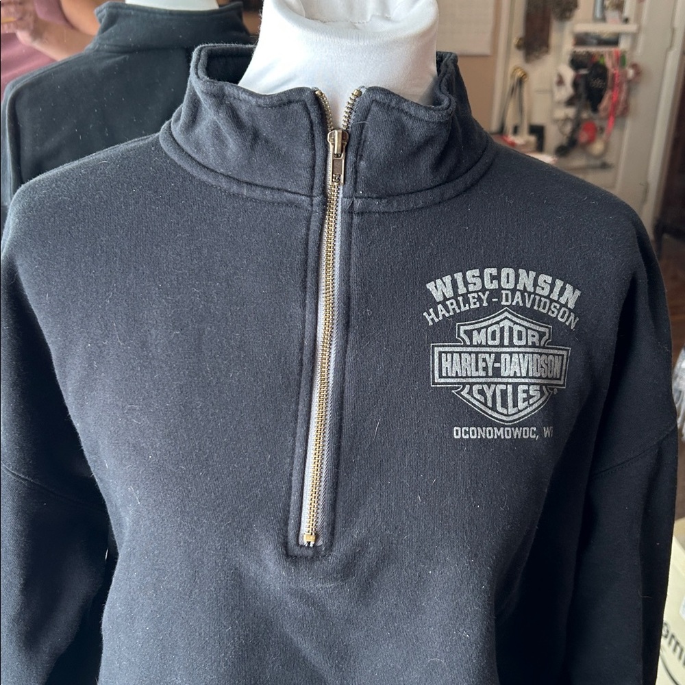 Harley Davidson Men’s Half Zip Sweatshirt